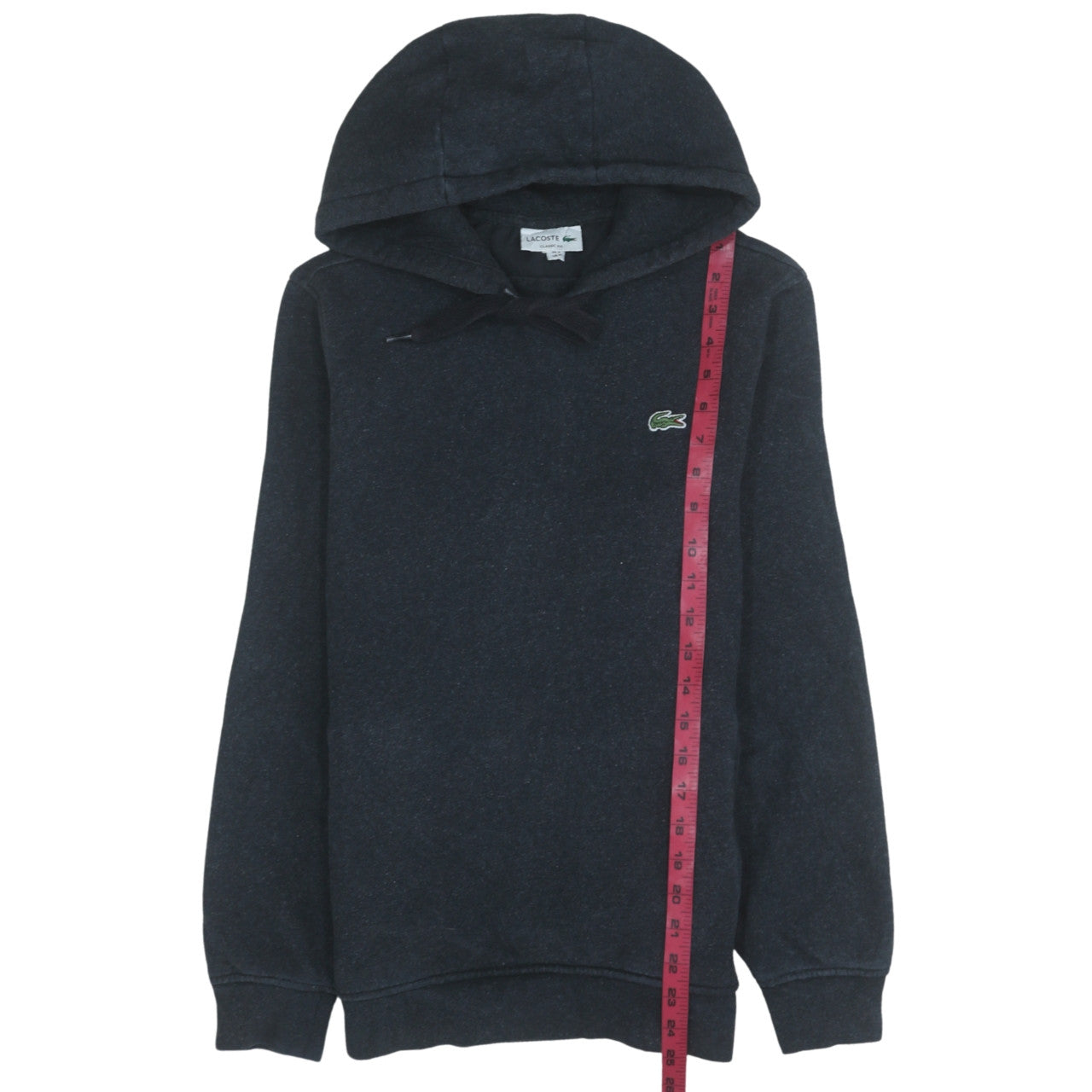 Lacoste Men's Black Classic Fit Pullover Hoodie Size M