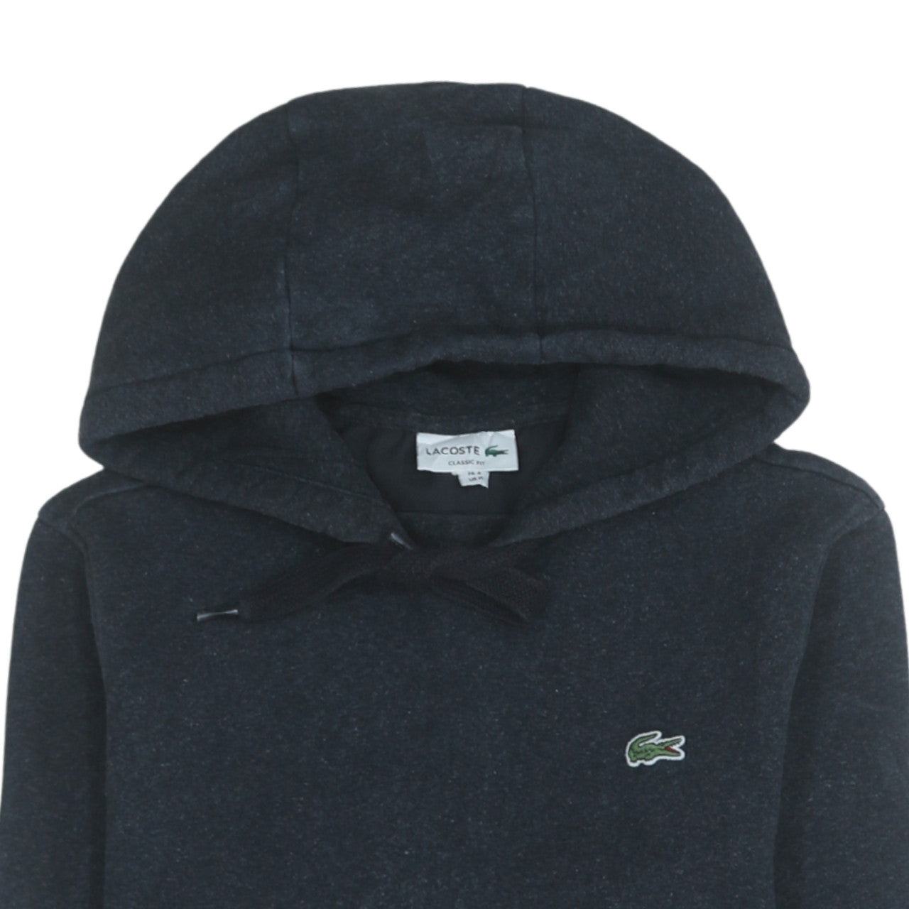 Lacoste Men's Black Classic Fit Pullover Hoodie Size M