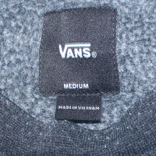 Vans Men's Black Medium Pullover Sweatshirt Crew Neck Fleece