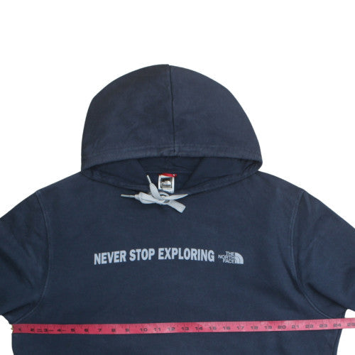 The North Face Men's Blue Pullover Hoodie L Outdoor Adventure