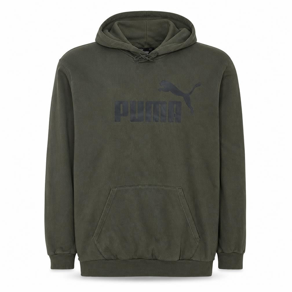 Puma Men's Green XL Pullover Hoodie Fleece Sports Sweatshirt