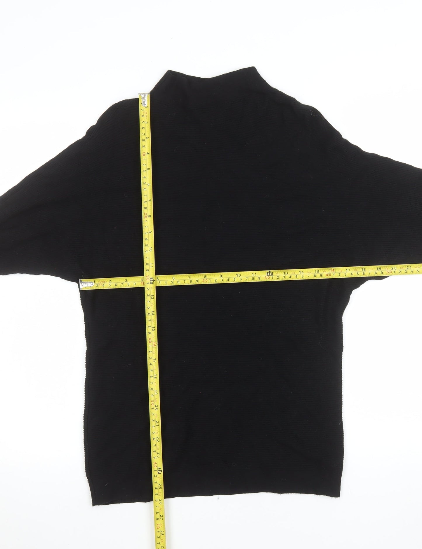 Editor's Cut Women's Black Size 12 Mock Neck Knit Top