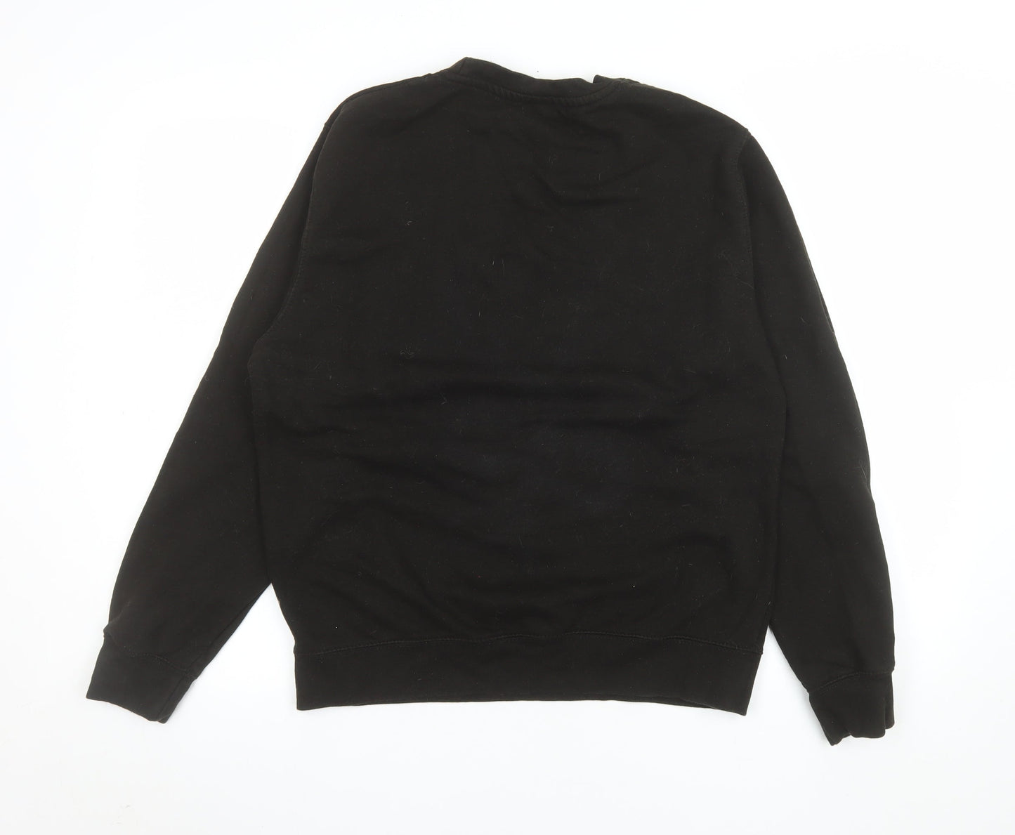 Gametee Men's Black Medium Gothic Snake Graphic Pullover Sweatshirt