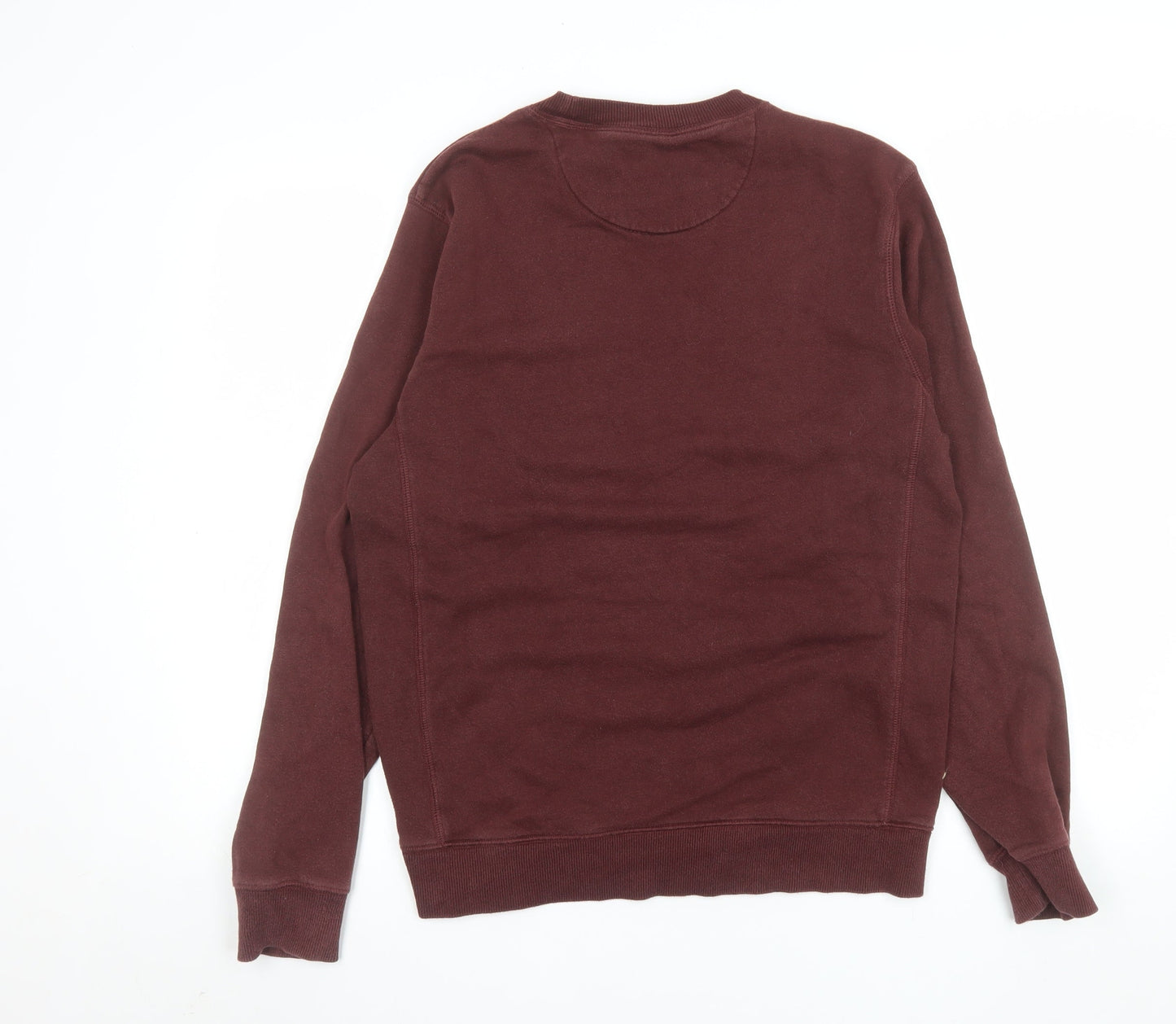 Easy Men's Brown Cotton Blend Crew Neck Sweatshirt Medium