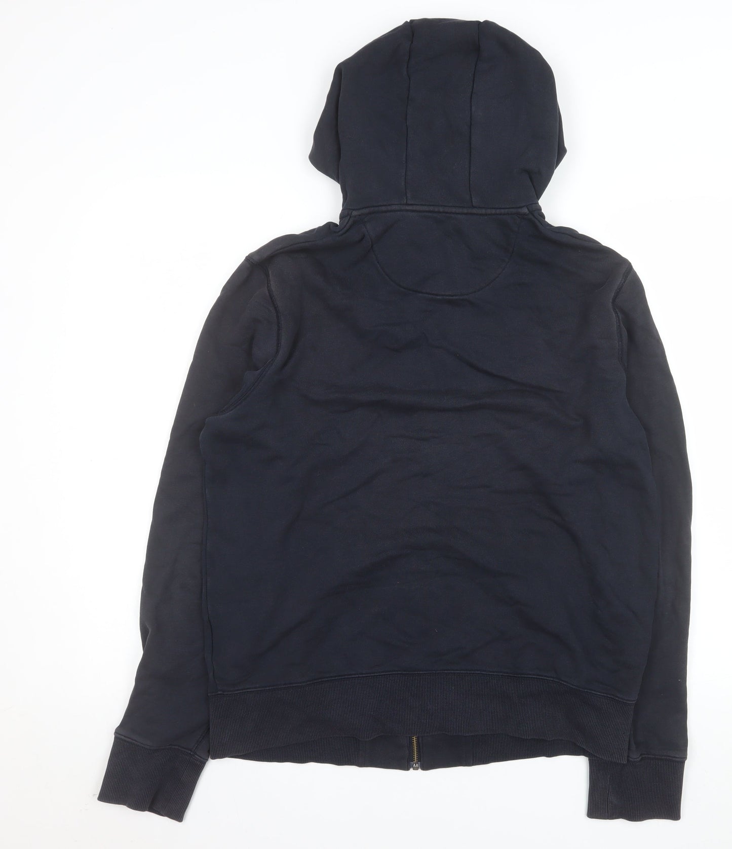 Lyle & Scott Men's Blue Full Zip Hooded Cotton Jacket Size L