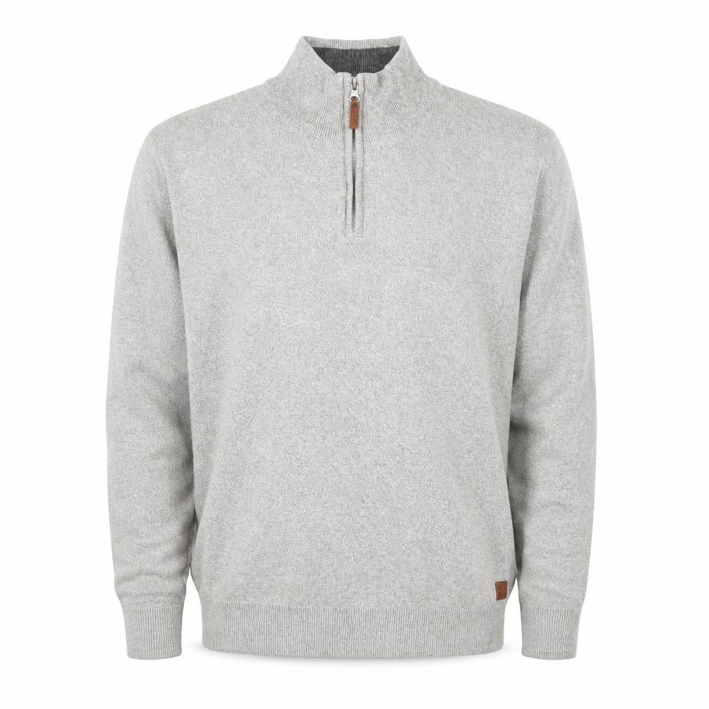 Next Men’s Grey Cotton 1/4 Zip Knit Sweatshirt Size M