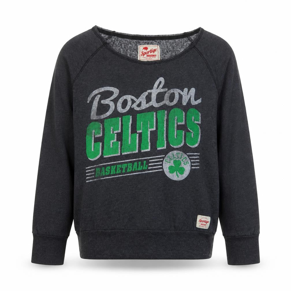 Sportiqe Men’s Grey Boston Celtics Sweatshirt L Graphic Pullover