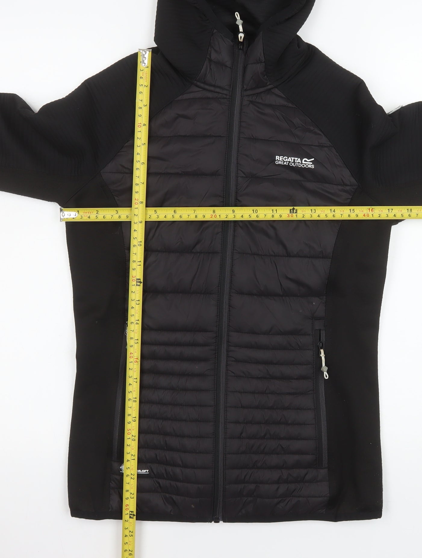 Regatta Great Outdoors Women's Black Hooded Puffer Jacket Size 8