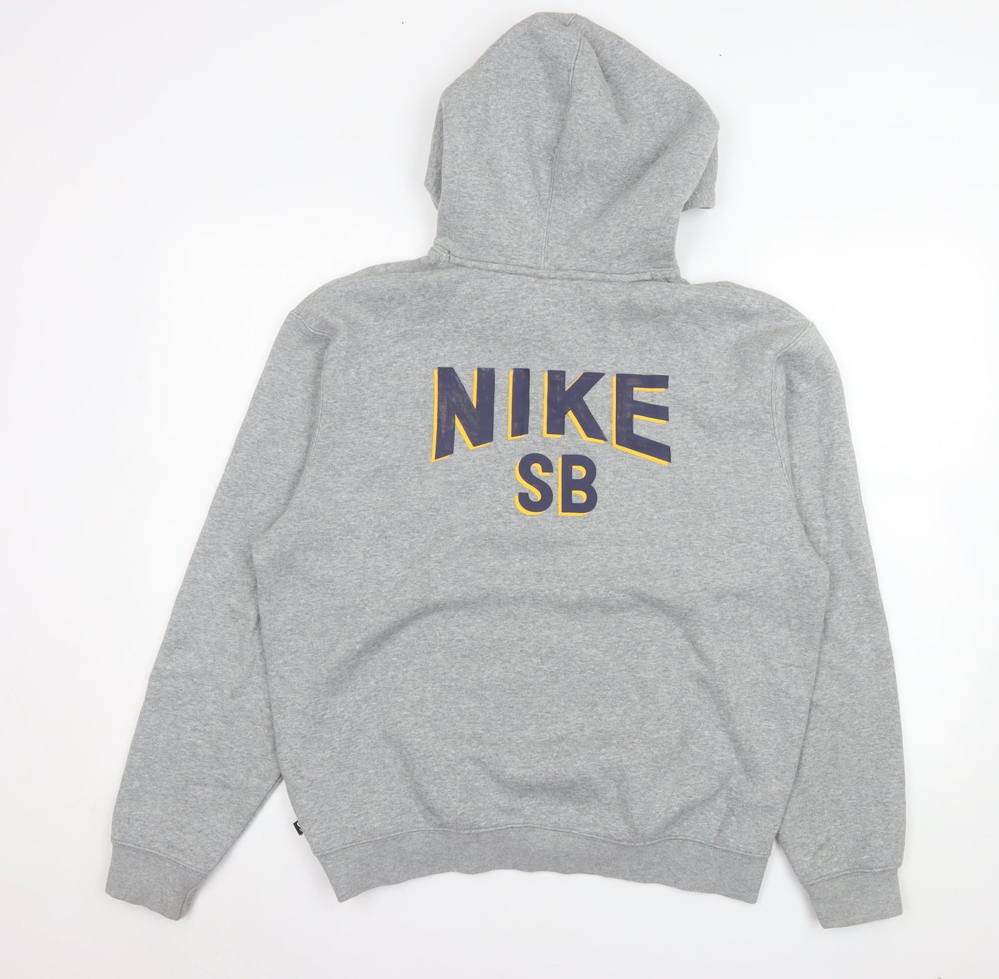 Nike SB Men’s Grey Pullover Hoodie S Regular Fit Logo Fleece