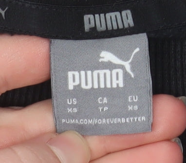 Puma Women's Black XS Crew Neck Pullover Sweatshirt