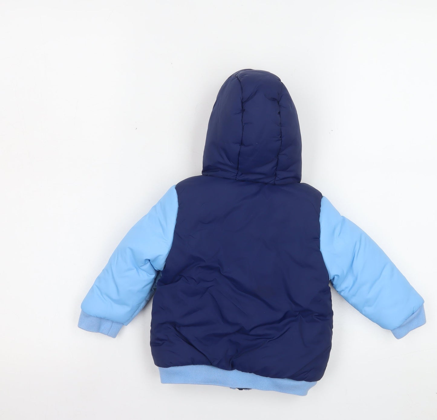 Manchester City Unisex Baby Blue Puffer Jacket 6-9 Months Nylon Winter Coat