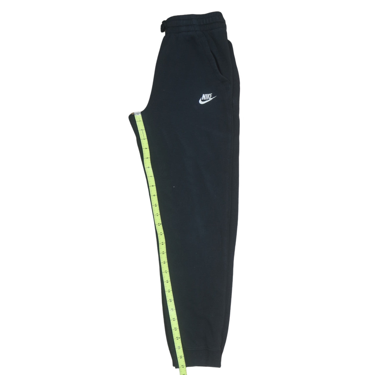 Nike Boys Black Jogger Sweatpants 170cm Cotton Blend Elastic Waist