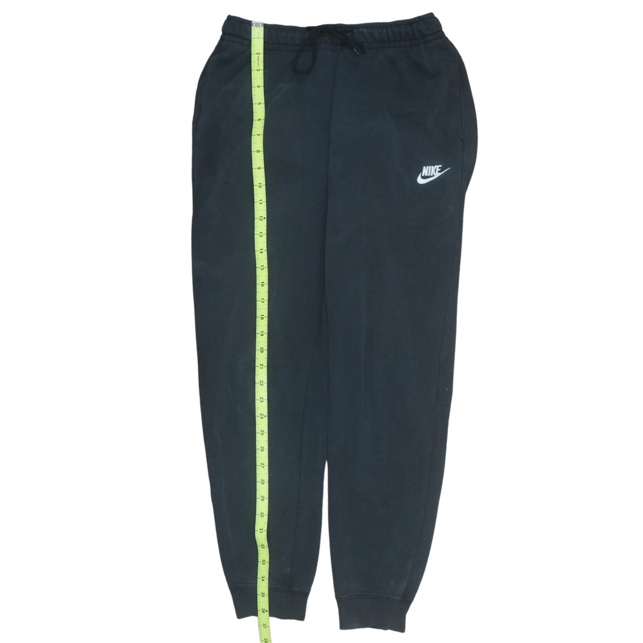 Nike Women's Black Fleece Sweatpants Small with Drawstring Comfort Fit