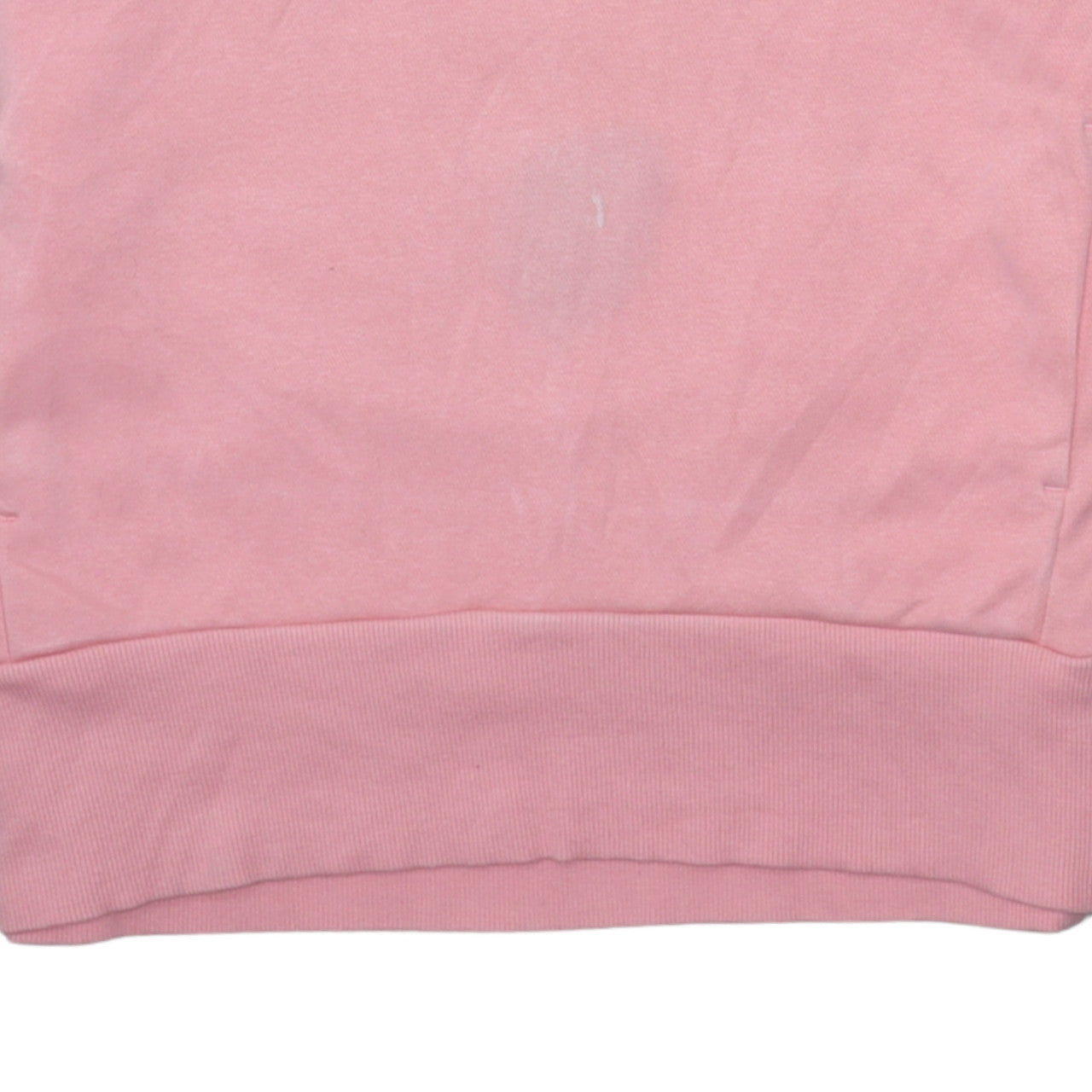 Adidas Womens Pink Pullover Hoodie M 12-14 Logo Cotton Blend