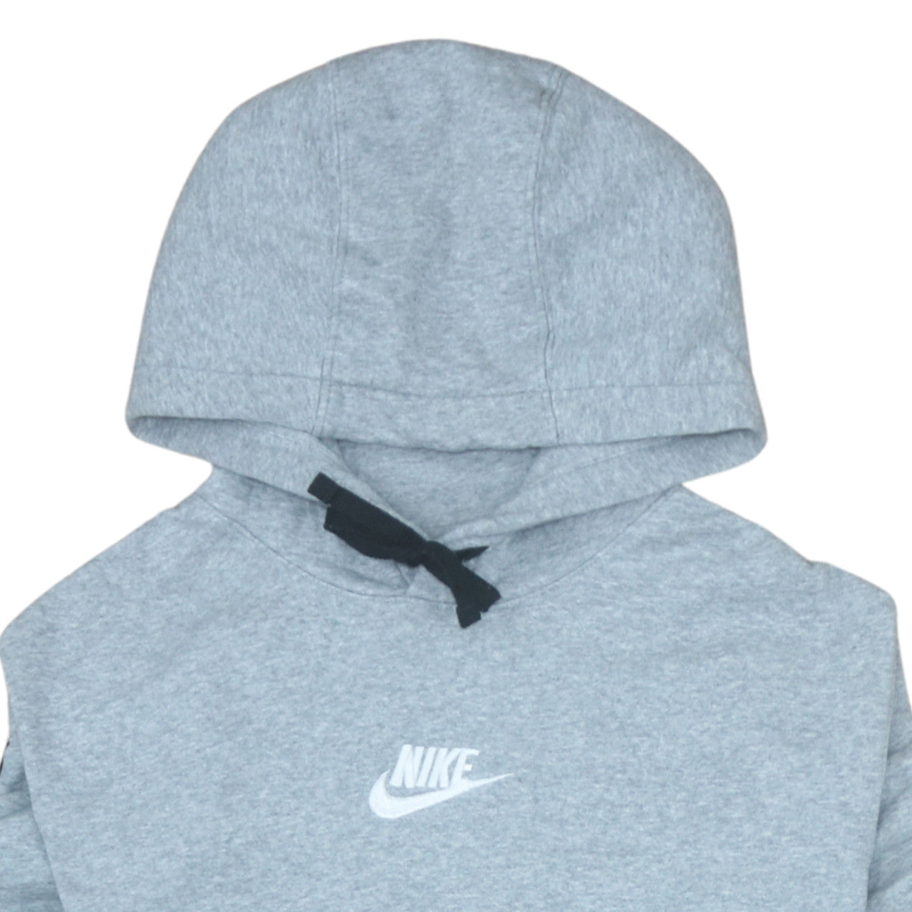 Nike Womens Grey Pullover Hoodie Large Cotton Blend Sportswear