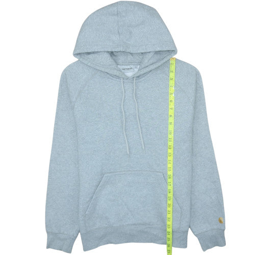 Carhartt Men's Grey Pullover Hoodie Work In Progress Medium Fleece Lined