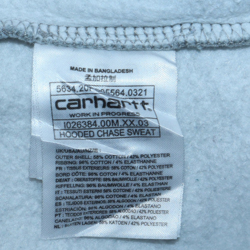 Carhartt Men's Grey Pullover Hoodie Work In Progress Medium Fleece Lined