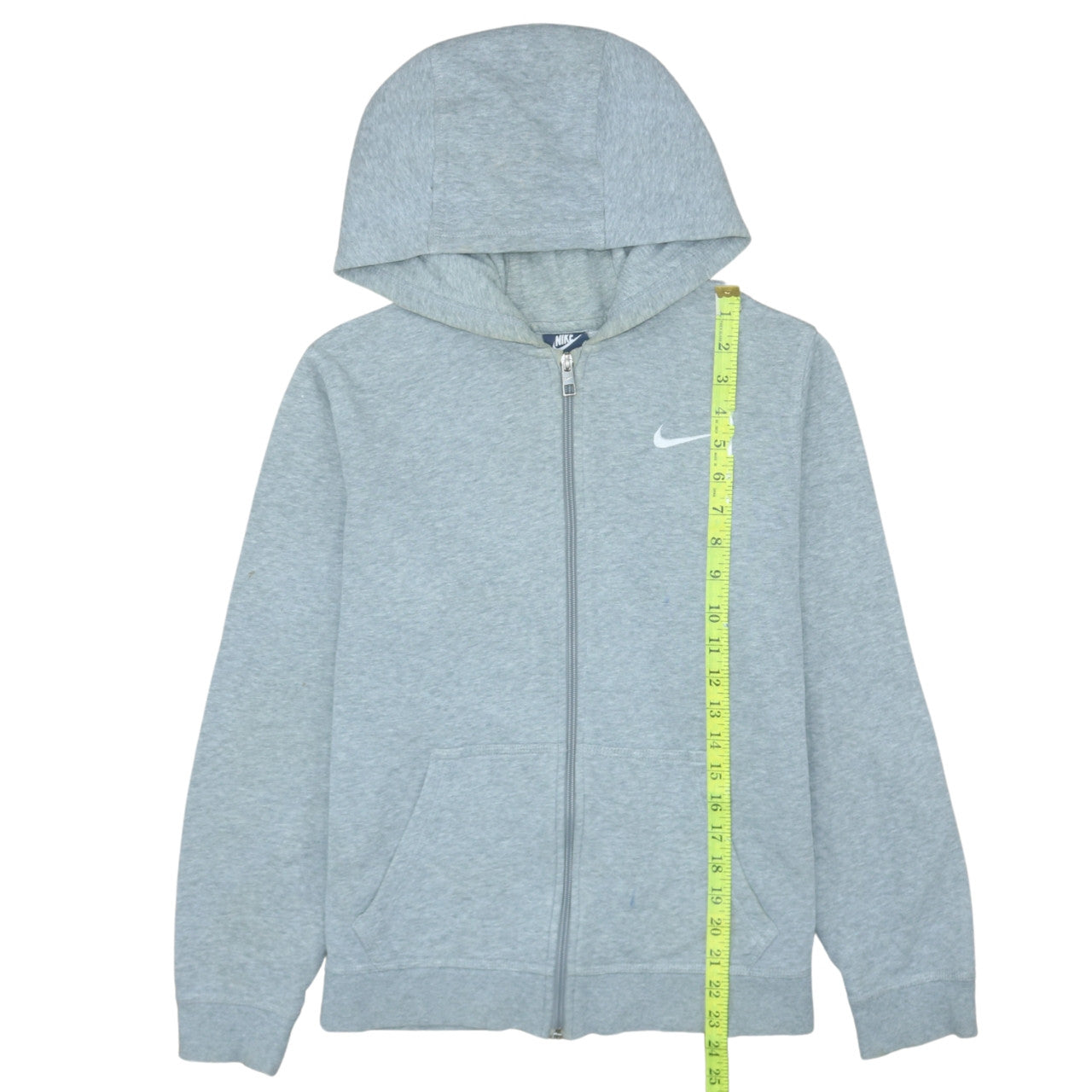 Nike Boys Grey Full Zip Hoodie XL 13-15 Years Classic Sportswear