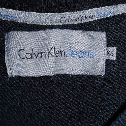 Calvin Klein Jeans Mens Black XS Crew Neck Sweatshirt Classic Logo