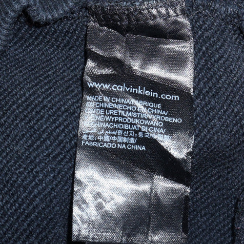 Calvin Klein Jeans Mens Black XS Crew Neck Sweatshirt Classic Logo