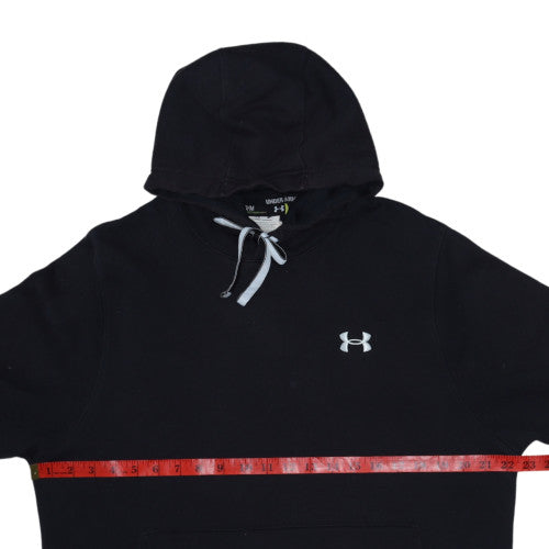 Under Armour Men's Black Pullover Hoodie Size M Fleece Logo