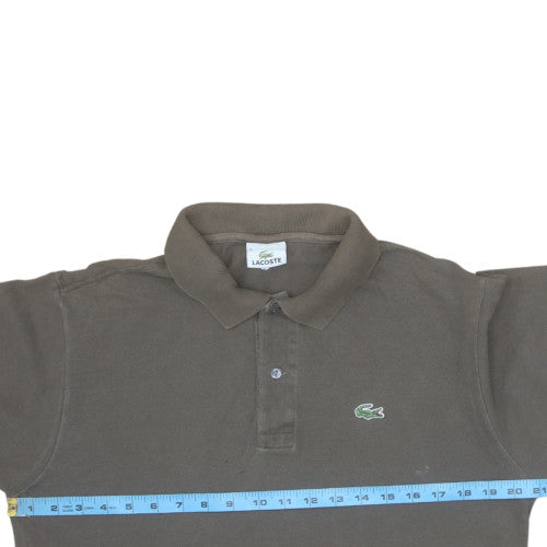 Lacoste Mens Brown Short Sleeve Cotton Polo Shirt Size S