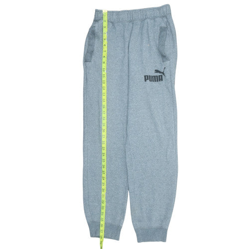 Puma Men Grey Small Sweatpants Trousers Elastic Waist Jogger