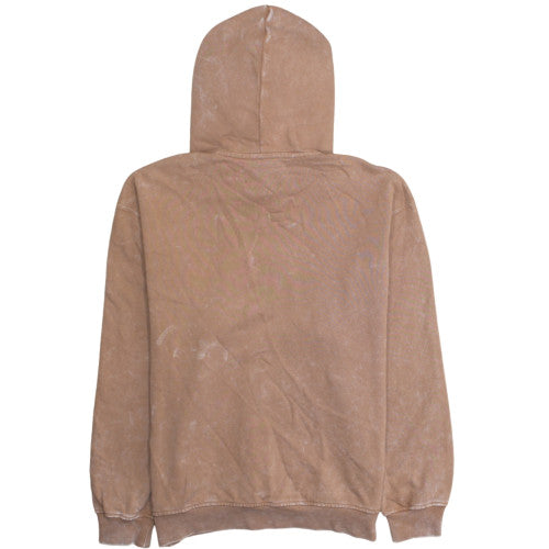 Jordan Women’s Brown Pullover Hoodie M Washed Cotton Blend Logo