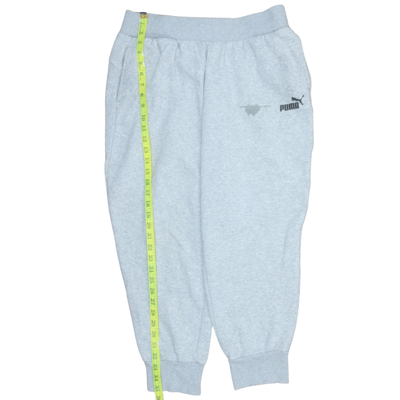 Puma Men’s Grey Jogger Sweatpants L Regular Fit Casual Sports
