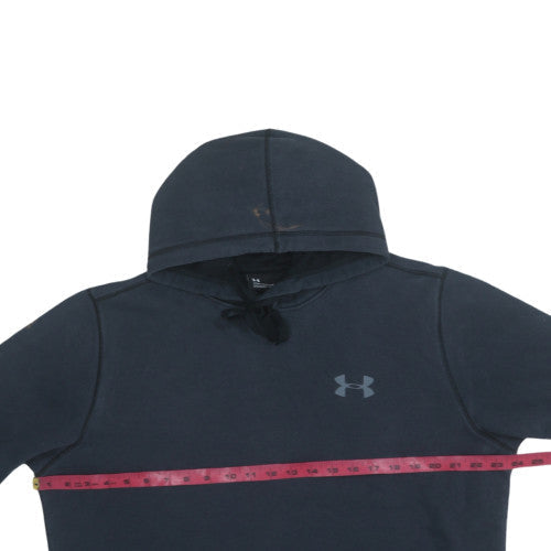 Under Armour Men’s Black Pullover Hoodie L ColdGear Fitted Fleece