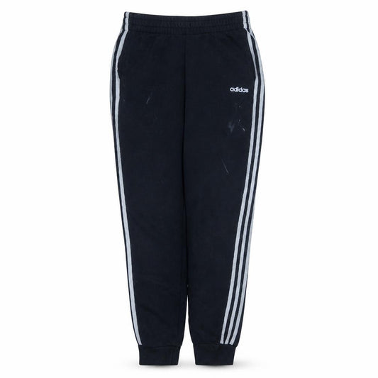adidas Womens Black Jogger Trousers Size 12-14 Side Stripe Activewear