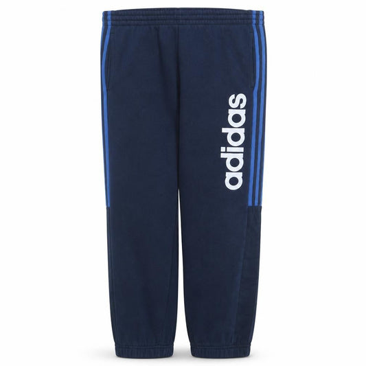 Adidas Boys Blue Jogger Activewear Trousers 12-13 Years Fleece Elastic Waist