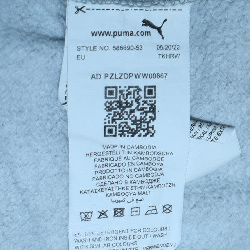 Puma Men's Grey 2XL Pullover Hoodie with Logo and Pocket