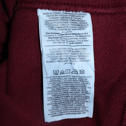 Nike Men's Red Embroidered Logo Crew Neck Sweatshirt Size L