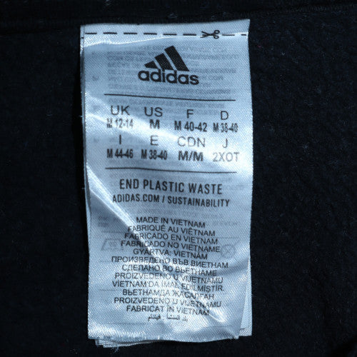 Adidas Women Black 1/4 Zip Sweatshirt Size M Classic Pullover Top