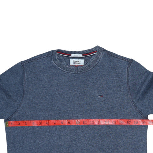 Tommy Jeans Men's Blue Crew Neck Pullover Sweatshirt Size S