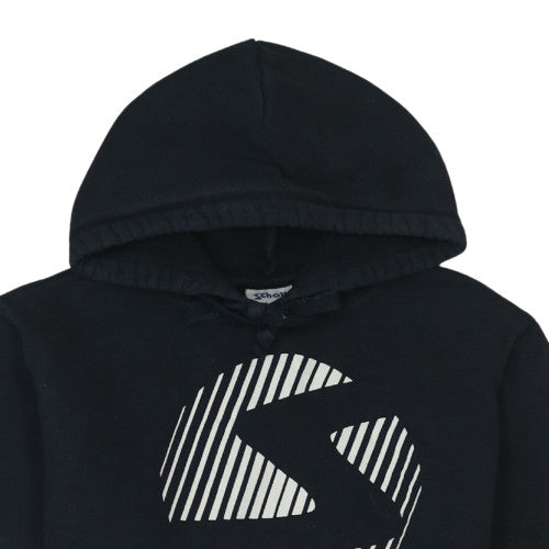Schott NYC Women's Black Pullover Hoodie Medium Cotton Logo