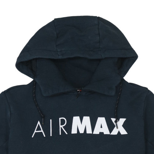 Nike Air Max Men's Black Short Sleeve Pullover Hoodie Size M