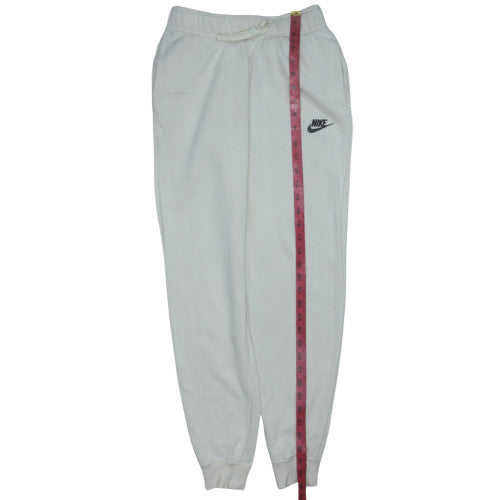 Nike Womens White XS Jogger Sweatpants Elastic Waist Drawstring