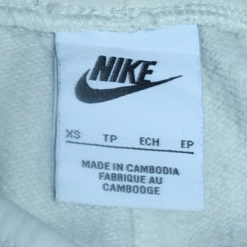 Nike Womens White XS Jogger Sweatpants Elastic Waist Drawstring