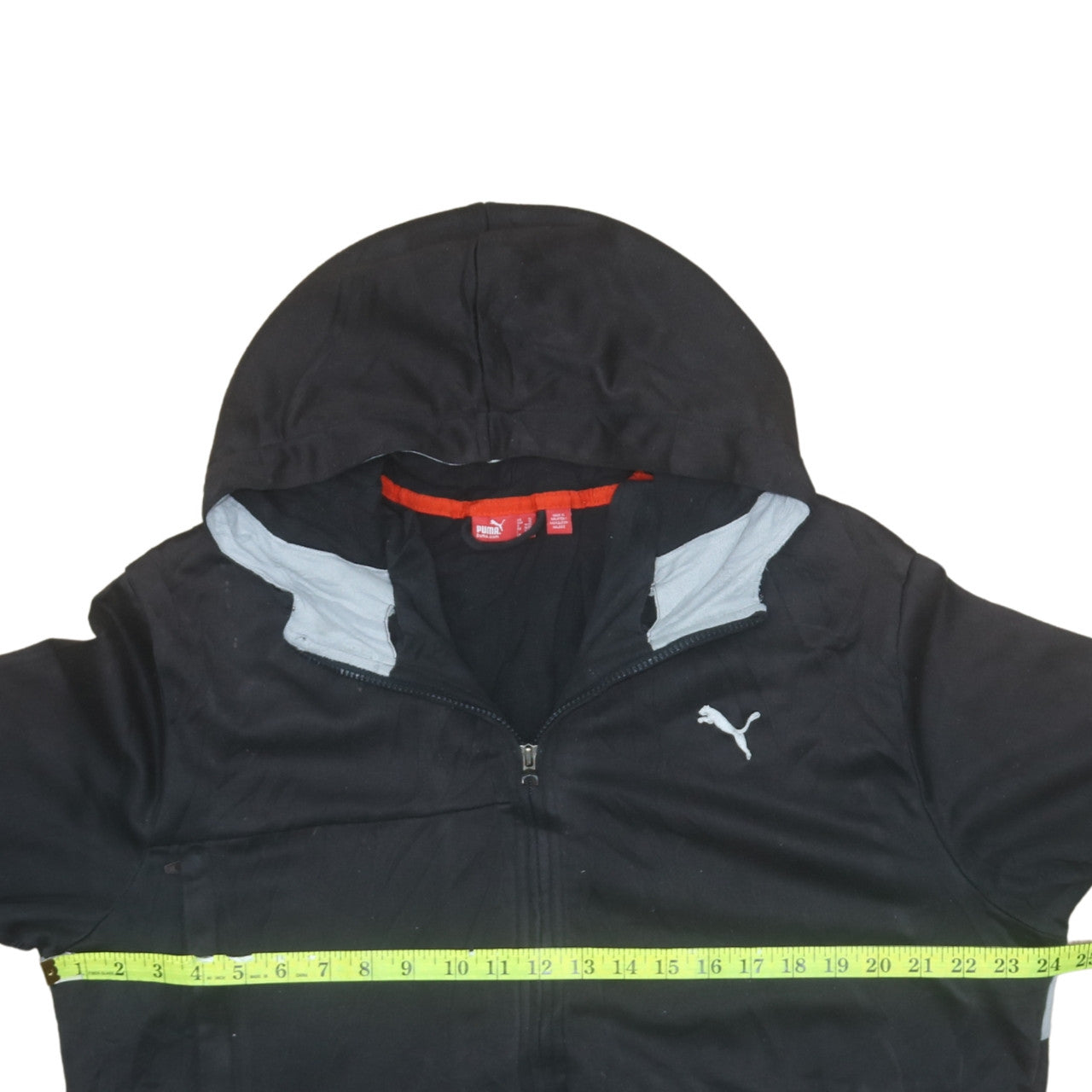 Puma Men's Black XL Full Zip Hooded Sports Hoodie