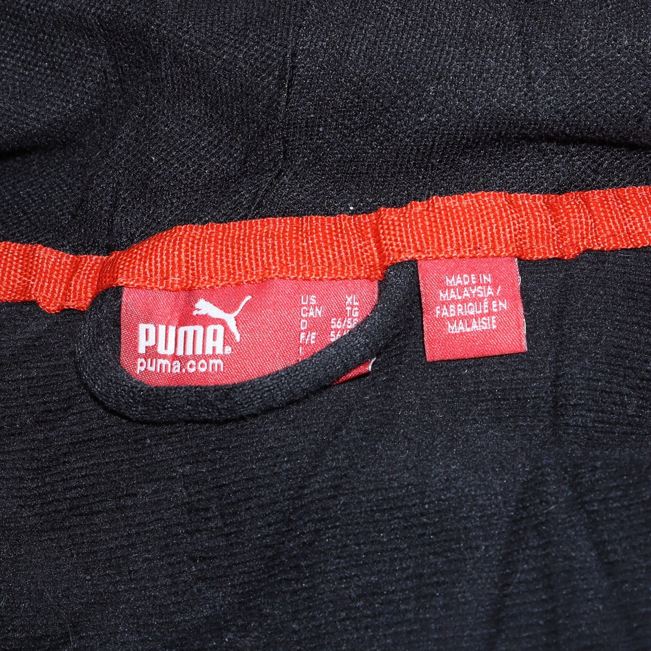 Puma Men's Black XL Full Zip Hooded Sports Hoodie