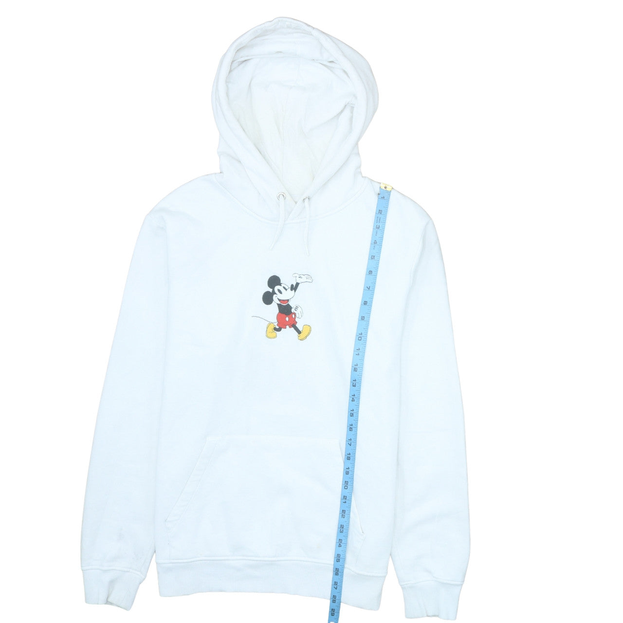 Primark Men White Mickey Mouse Pullover Hoodie XL Graphic Fleece