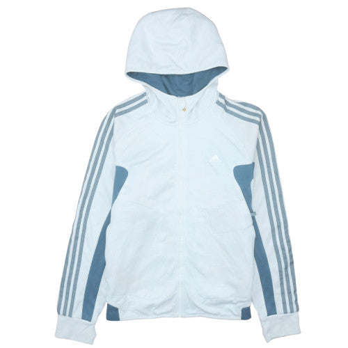Adidas Men's White Full Zip Hoodie Size M Sports Fleece