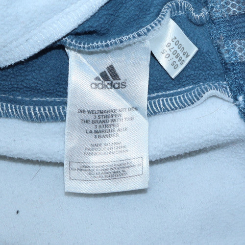 Adidas Men's White Full Zip Hoodie Size M Sports Fleece