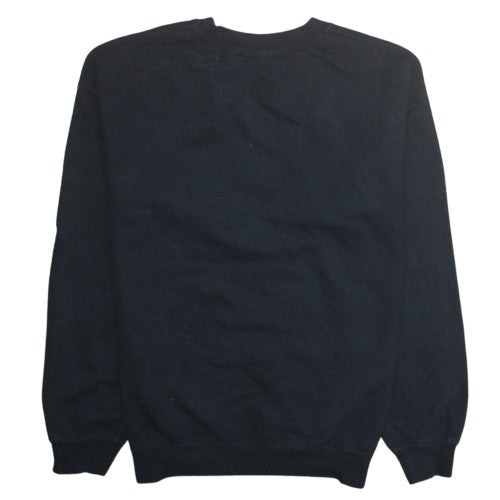 Gildan Women's Black Medium Pullover Sweatshirt Highland Cow Print