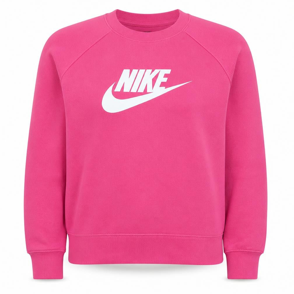 Nike Womens Pink Crew Neck Pullover Sweatshirt Size M