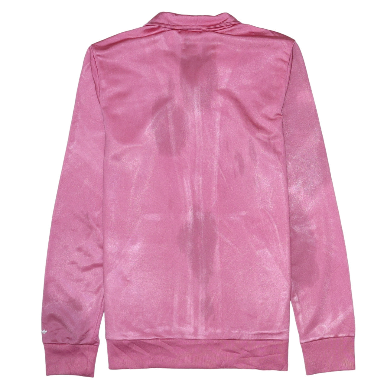 Adidas Women's Pink Full Zip Track Sweatshirt L Primeblue Polyester