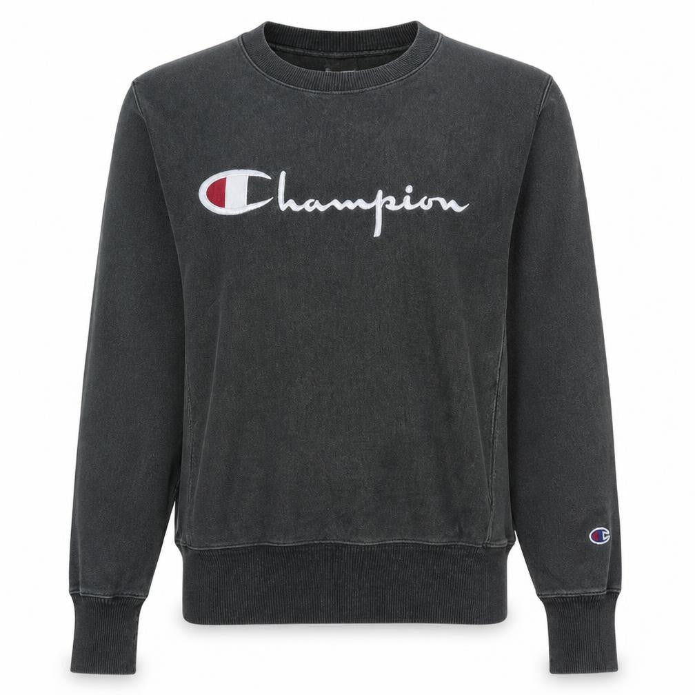 Champion Men's Green Small Reverse Weave Crew Neck Sweatshirt