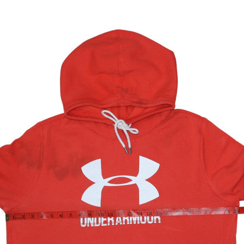 Under Armour Mens Red XL Pullover Hoodie Sports Fleece